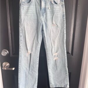 Light Blue Hello Franki Distressed Jeans